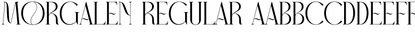 Morgalen Regular font