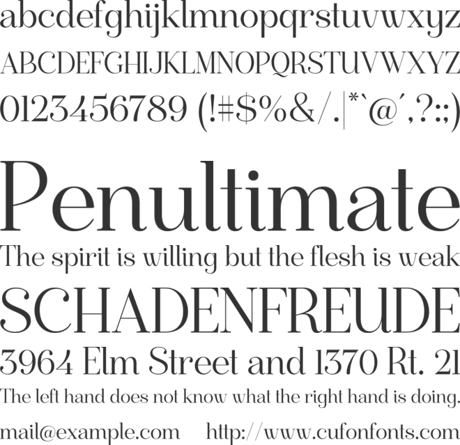 Sarlotte font preview