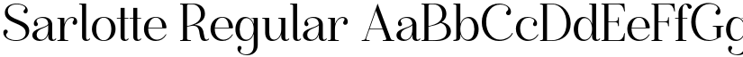 Sarlotte Regular font