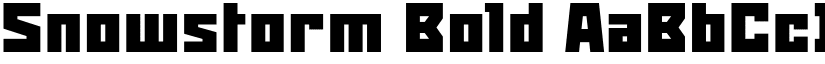 Snowstorm Bold font