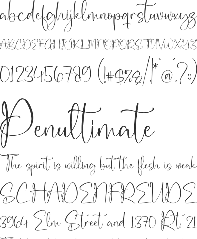 Karolena font preview