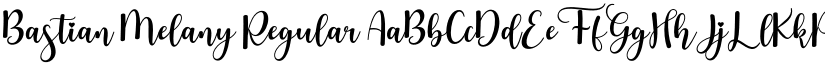 Bastian Melany Regular font
