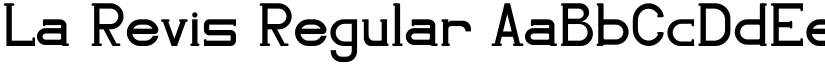 La Revis Regular font
