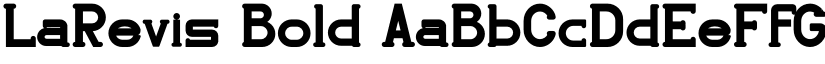 LaRevis Bold font