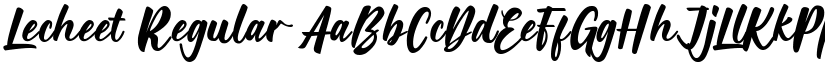 Lecheet Regular font
