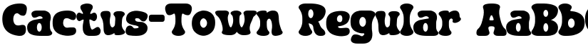 Cactus-Town Regular font