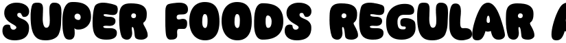 Super Foods Regular font