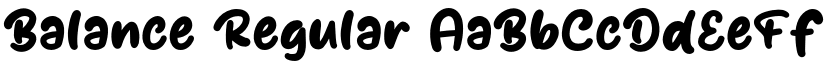 Balance Regular font