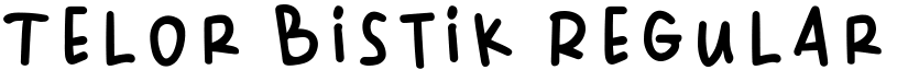 Telor Bistik Regular font