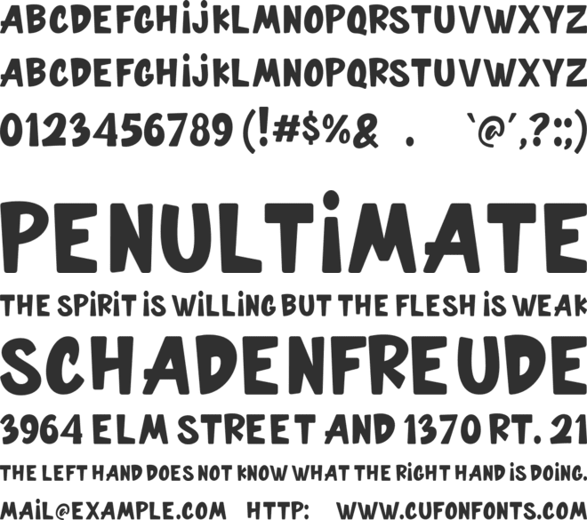 DRNIKY font preview