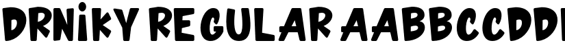 DRNIKY Regular font
