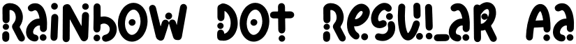 Rainbow Dot Regular font