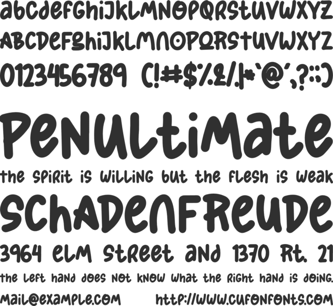 Shining Stars font preview