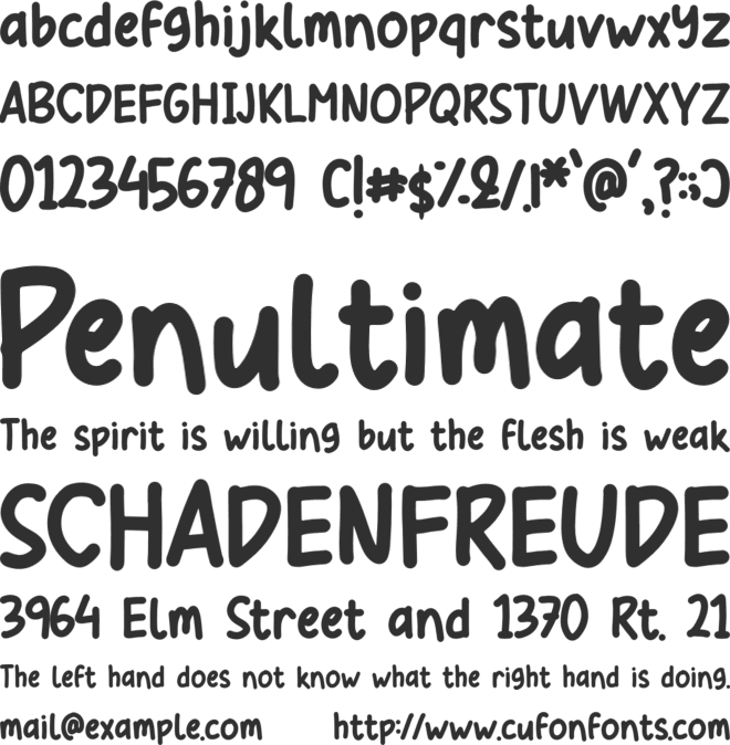 Round Butterfly font preview