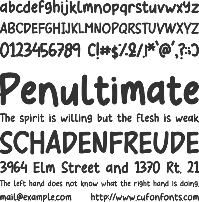 Round Butterfly font preview