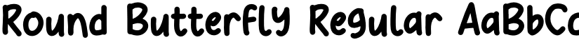 Round Butterfly Regular font