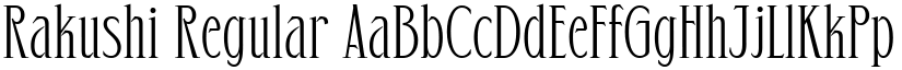 Rakushi Regular font