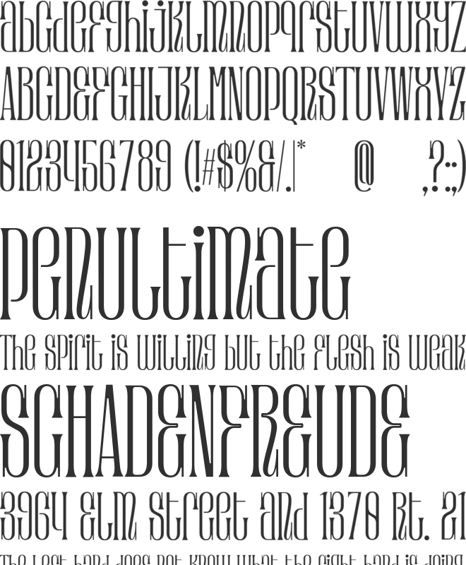 Ramose font preview