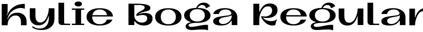 Kylie Boga Regular font