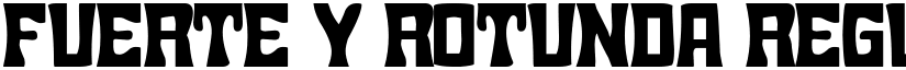 Fuerte y Rotunda Regular font
