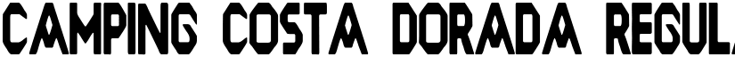 Camping Costa Dorada Regular font