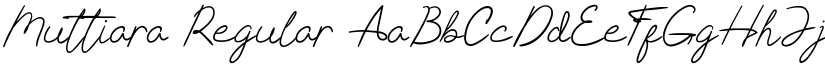 Muttiara Regular font