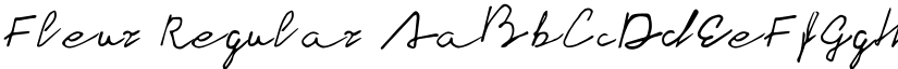 Fleur Regular font