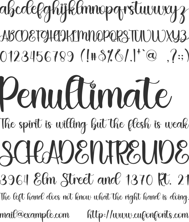 Blessful font preview