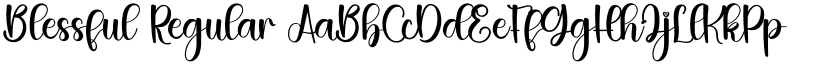Blessful Regular font