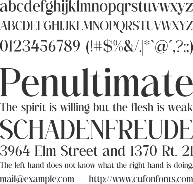 Hatfielin font preview