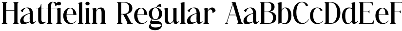 Hatfielin Regular font