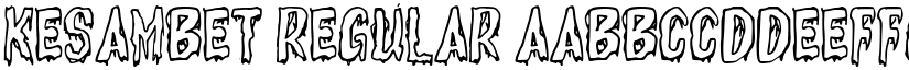 Kesambet Regular font