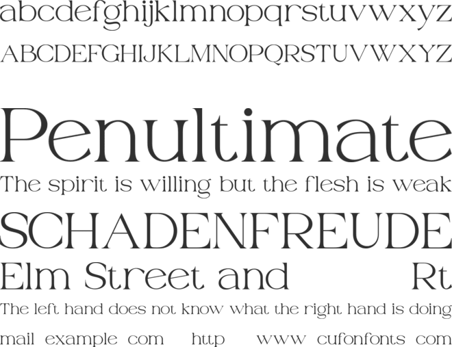 Grand Malefic font preview