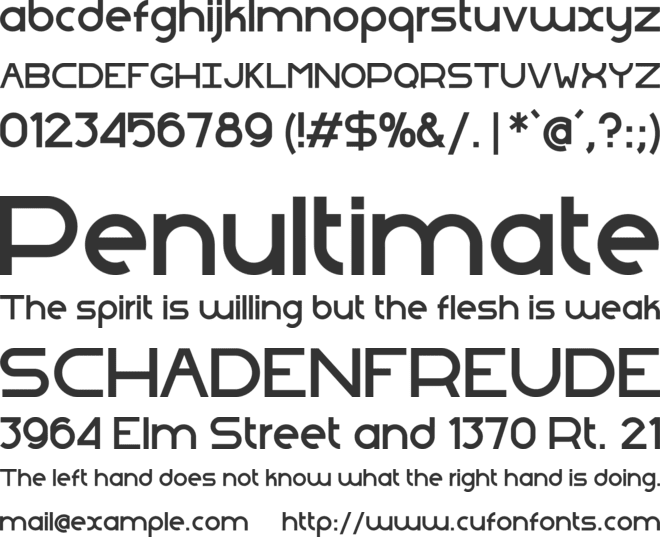 Baloun 95 font preview
