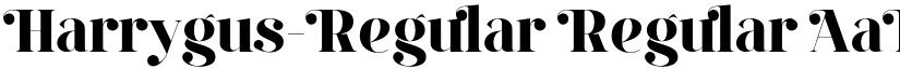 Harrygus-Regular Regular font
