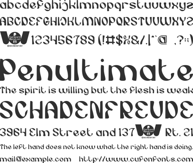 BIRD OF PARADISE font preview