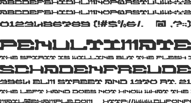 OTO MAR CUS font preview