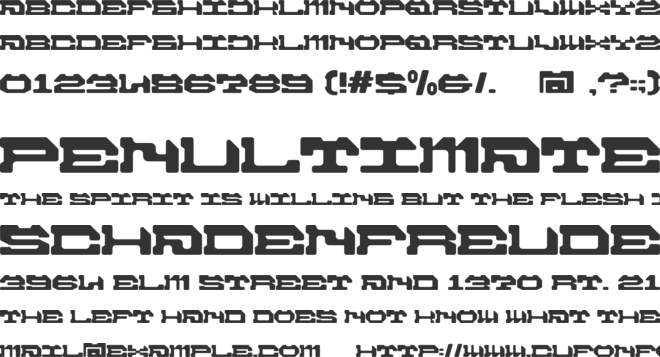 OTO MAR CUS font preview