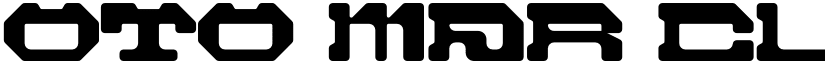 OTO MAR CUS Regular font