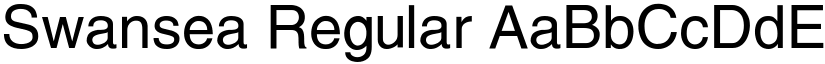 Swansea Regular font