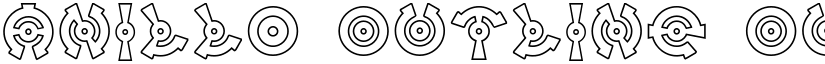 Anillo Outline Outline font