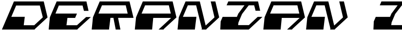 Deranian Italic Italic font