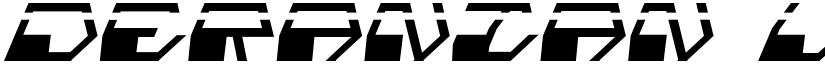 Deranian Laser Italic Italic font