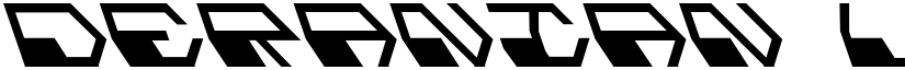 Deranian Leftalic Regular font