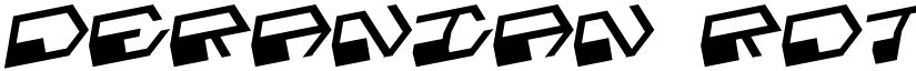 Deranian Rotalic Rotalic font
