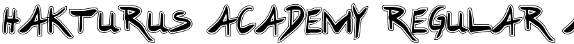 Hakturus Academy Regular font