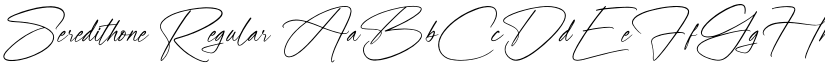 Seredithone Regular font