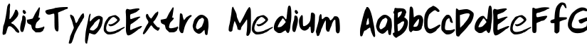 kitTypeExtra Medium font