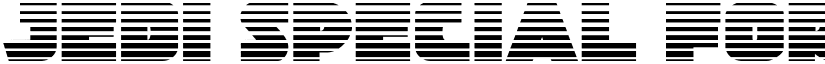 Jedi Special Forces Gradient Regular font