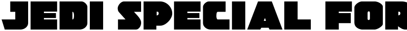 Jedi Special Forces Regular font
